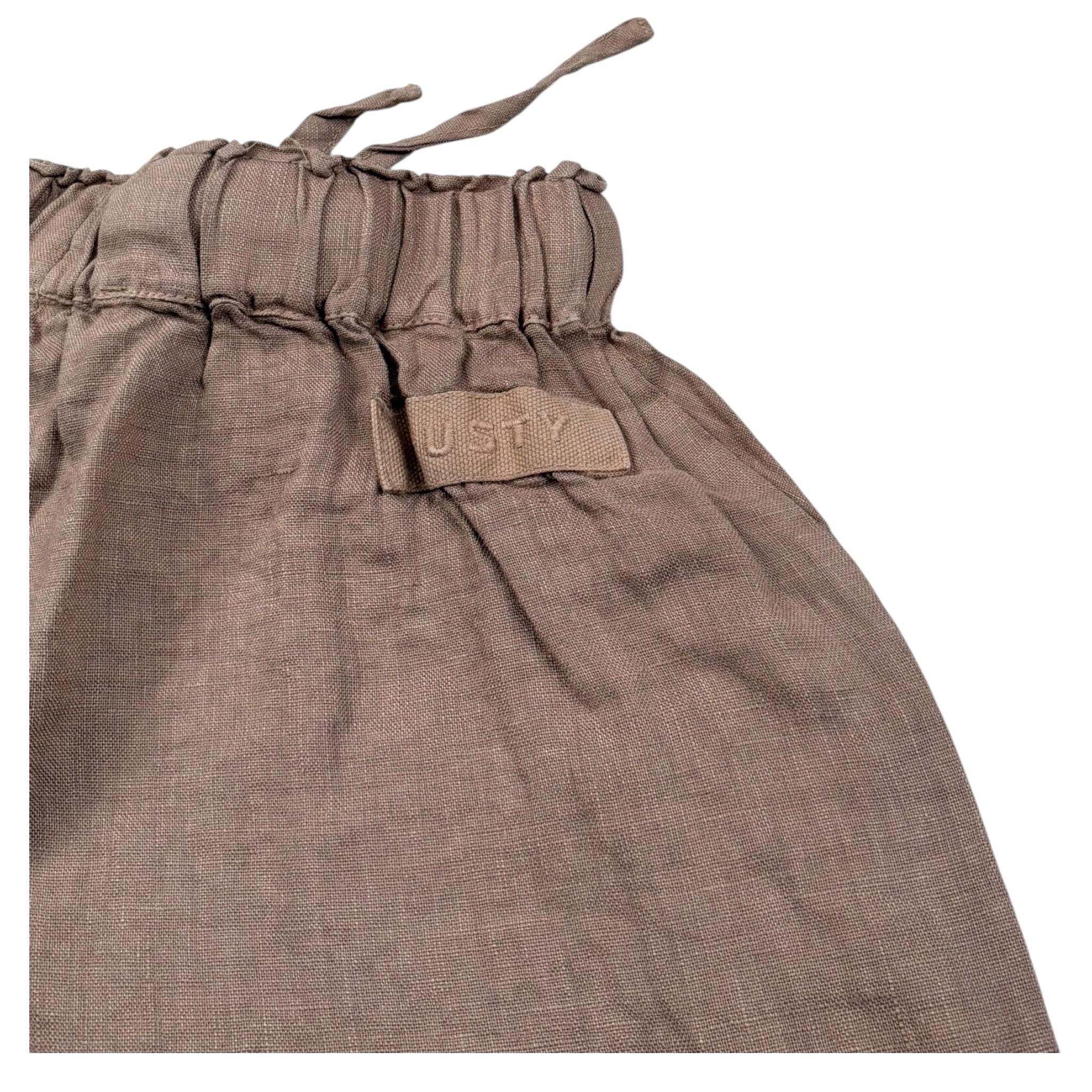 Dusty Color Bermuda Tinta Unita con Elastico In Vita per Bambino DJWS5019SH MARRONE DUSTY COLOR 