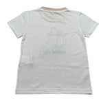 Manuel Ritz T-Shirt Girocollo tinta unita con Ricamo Panna per Bambino MR3117XX PANNA MANUEL RITZ 