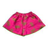 Mariuccia Short Tinta Unita Con Elastico In Vita Fuxia Per Bambina