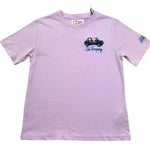 Saint Barth T-Shirt Girocollo Tinta Unita con Ricamo Auto per Bambino CARST ROSA SAINT BARTH 