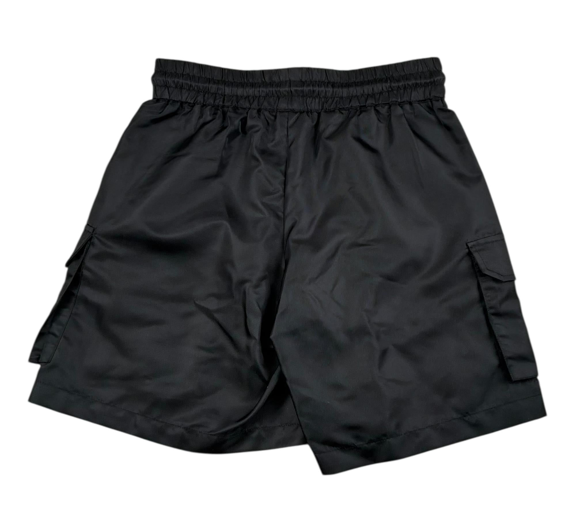 John Richmond Bermuda Tinta Unita con Elastico In Vita per Bambino RBP26152BE NERO JOHN RICHMOND 