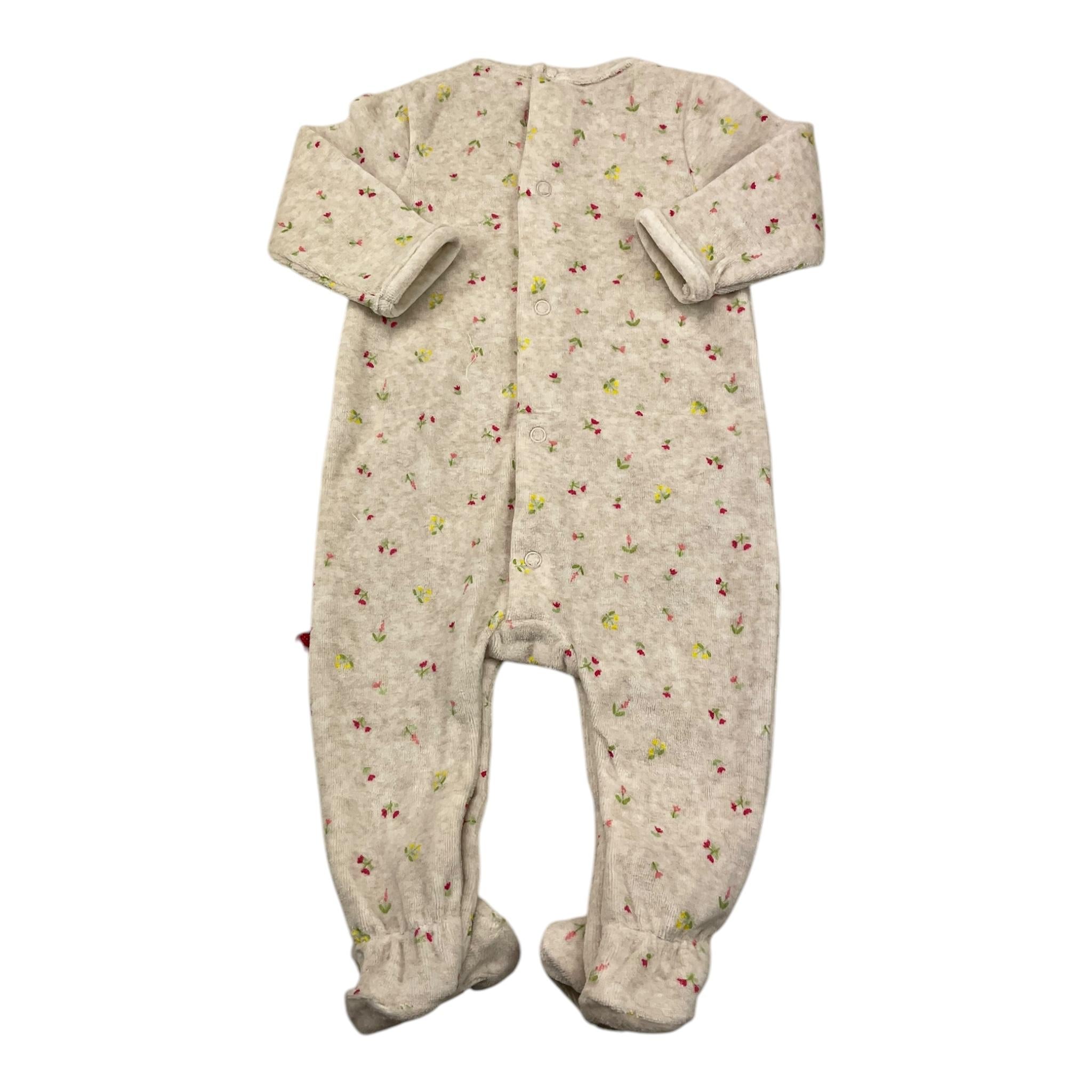 YATSI BABY tutina tinta unita con fantasia Beige per Neonata 24200332 BEIGE YATSI BABY 