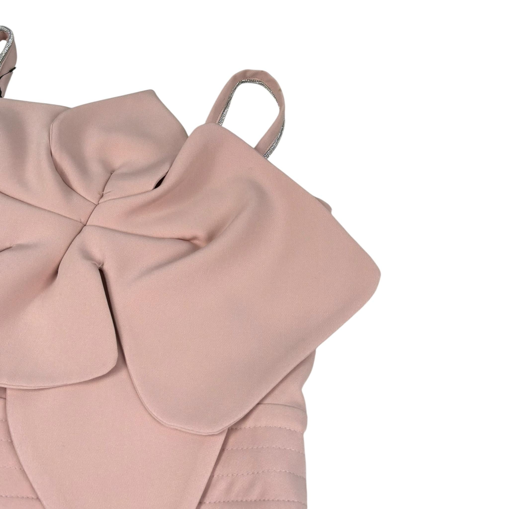 Fun & Fun Tuta Intera A Bretelle Tinta Unita con Tulle per Bambina FNCJJP00985XX ROSA FUN & FUN 