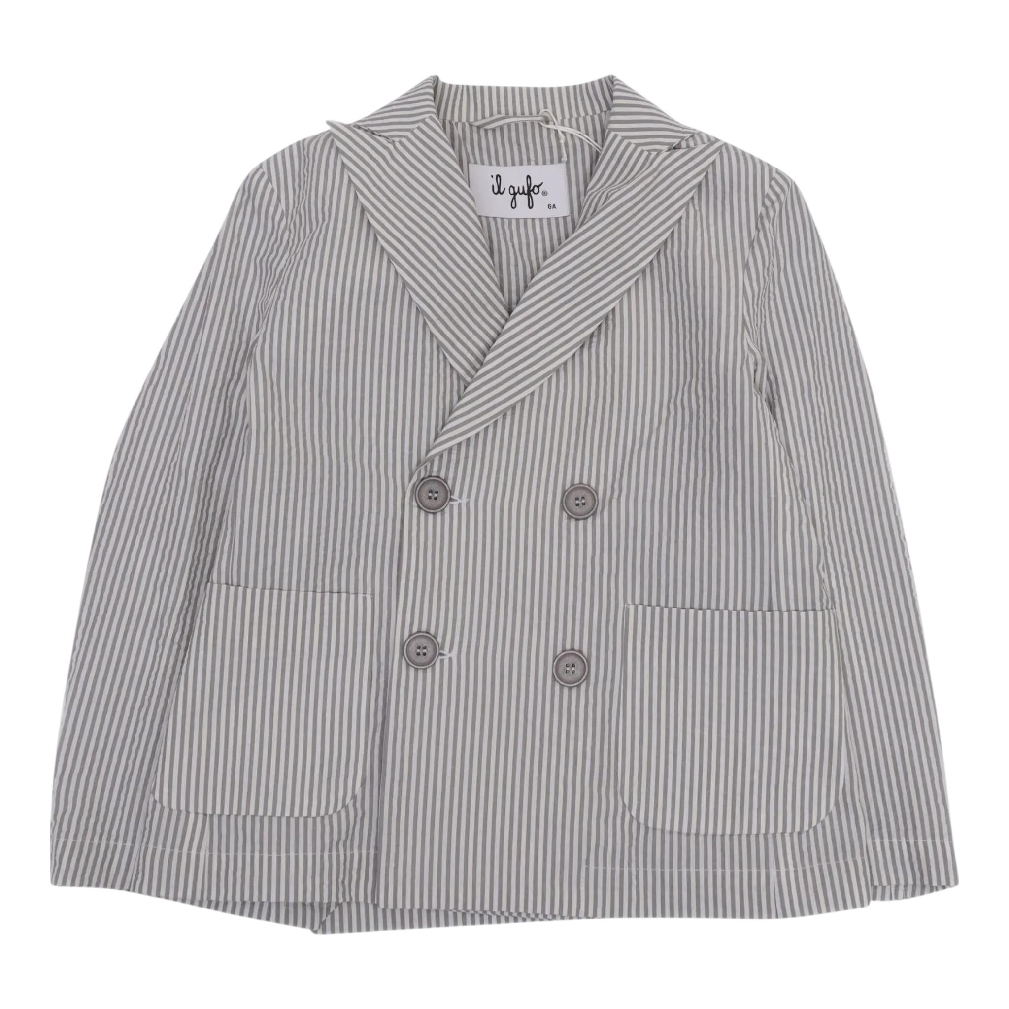 Il Gufo Giacca Fantasia A Righe per Bambino P25GB107C1080 VERDE IL GUFO 