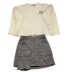 PINKO complet 2 pezi maglia-short Bianco per Bambina P4PIJP016 BIANCO PINKO 