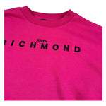 John Richmond Felpa Chiusa Girocollo Tinta Unita con Stampa per Bambina RGP26010FE FUXIA JOHN RICHMOND 
