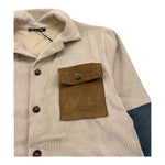 NEVER TOO camicia manica lunga bicolore Beige per Bambino NT2218B BEIGE NEVER TOO 