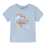 Mayoral T-Shirt Girocollo Tinta Unita con Stampa per Neonato 1065 AZZURRO MAYORAL 