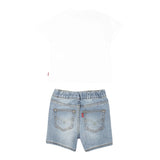 Levi'S Completo 2 Pezzi T-Shirt-Bermuda per Bambino 6EM326J BIANCO LEVI'S 