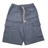 Kejo Bermuda Tinta Unita Con Elastico In Vita Blu Per Bambino