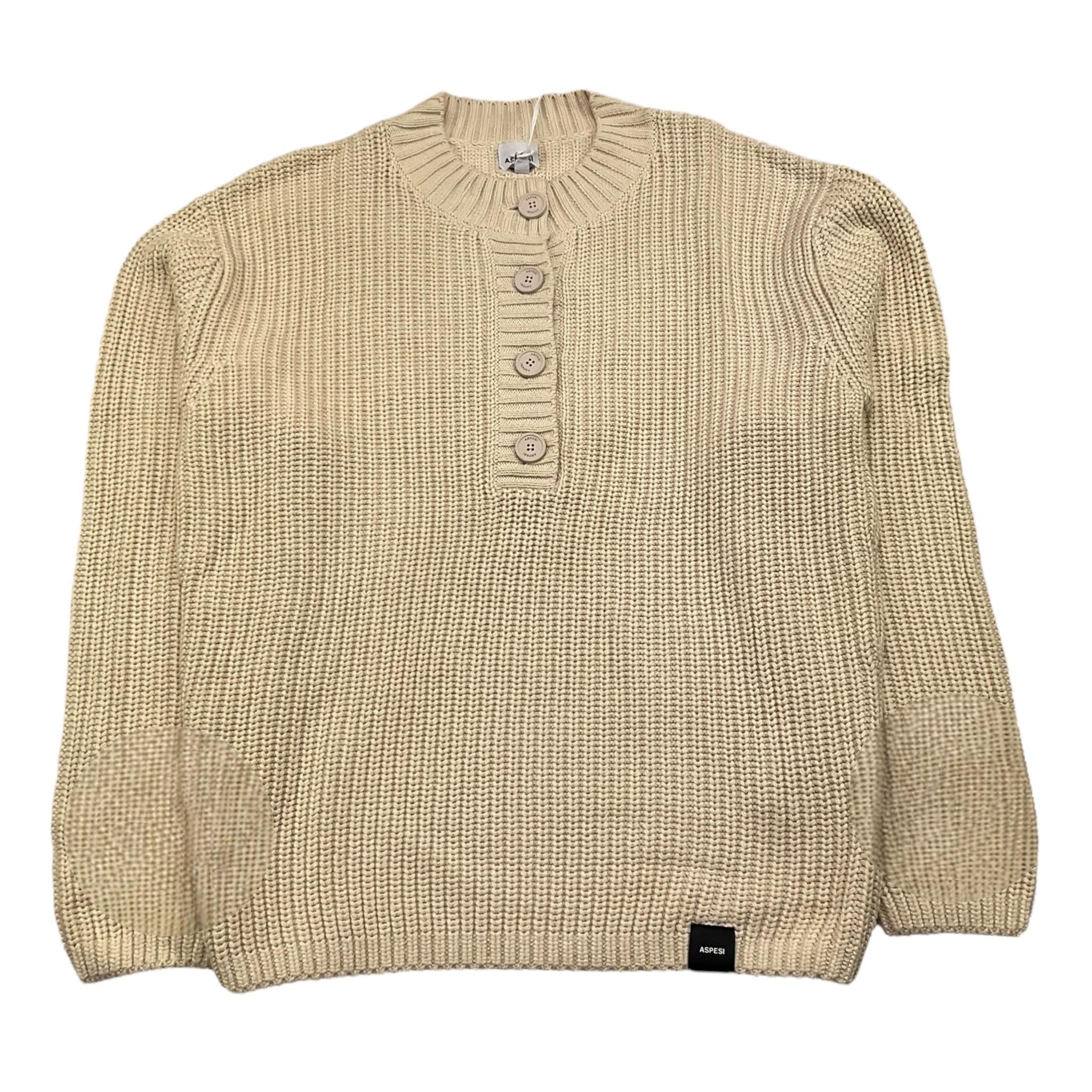 ASPESI maglia tinta unita girocollo con bottoni Avorio per Bambino F24038MAEM109X AVORIO ASPESI 