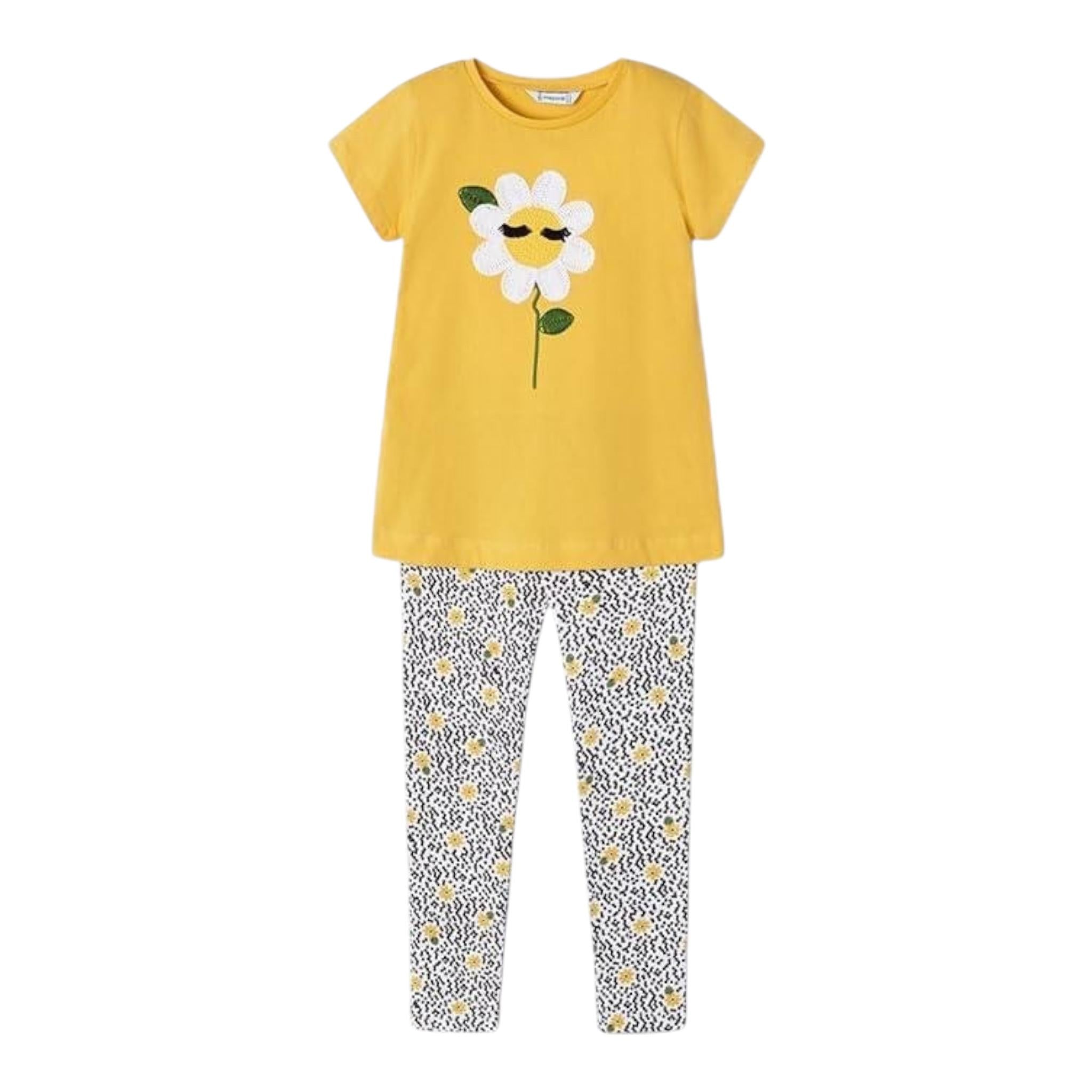 Mayoral Completo 2 Pezzi T-Shirt-Leggins per Bambina 3711 GIALLO MAYORAL 
