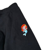 Mousse Leggins Tinta Unita con Stampa per Bambina LOVEE NERO MOUSSE 