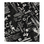 DOLCE & GABBANA leggins tinta unita con stampe in contrasto Nero per Bambina L5JP5B NERO DOLCE & GABBANA 