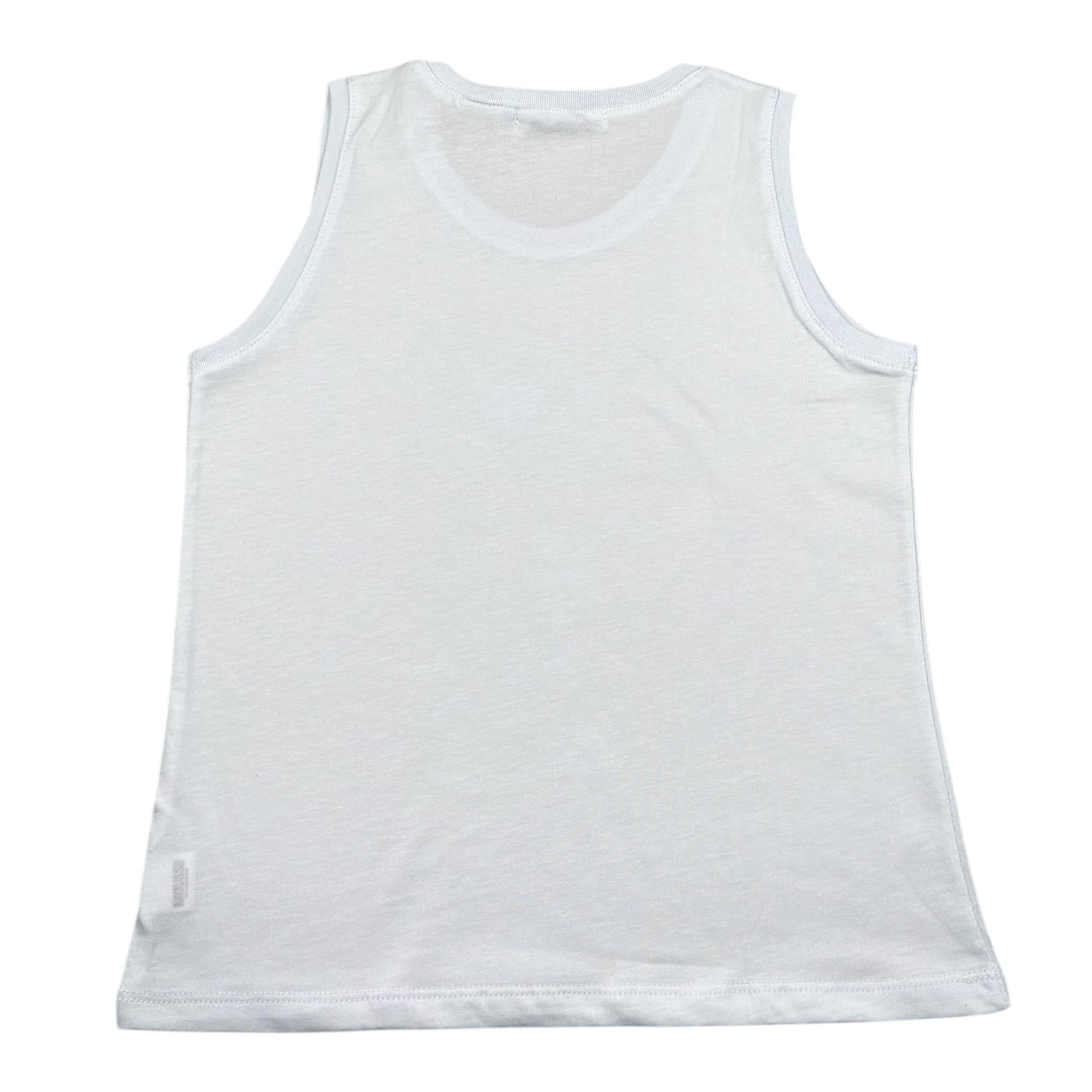 Mousse Canotta Tinta Unita con Stampa per Bambino NINJASURFF BIANCO MOUSSE 