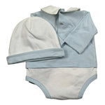 John Richmond Body Manica Lunga Tinta Unita con Cappello per Neonato RLP26002TU AZZURRO JOHN RICHMOND 