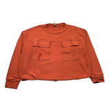 DIXIE felpa chiusa girocollo tinta unita  Arancione per Bambina LB70040G42 ARANCIONE DIXIE 