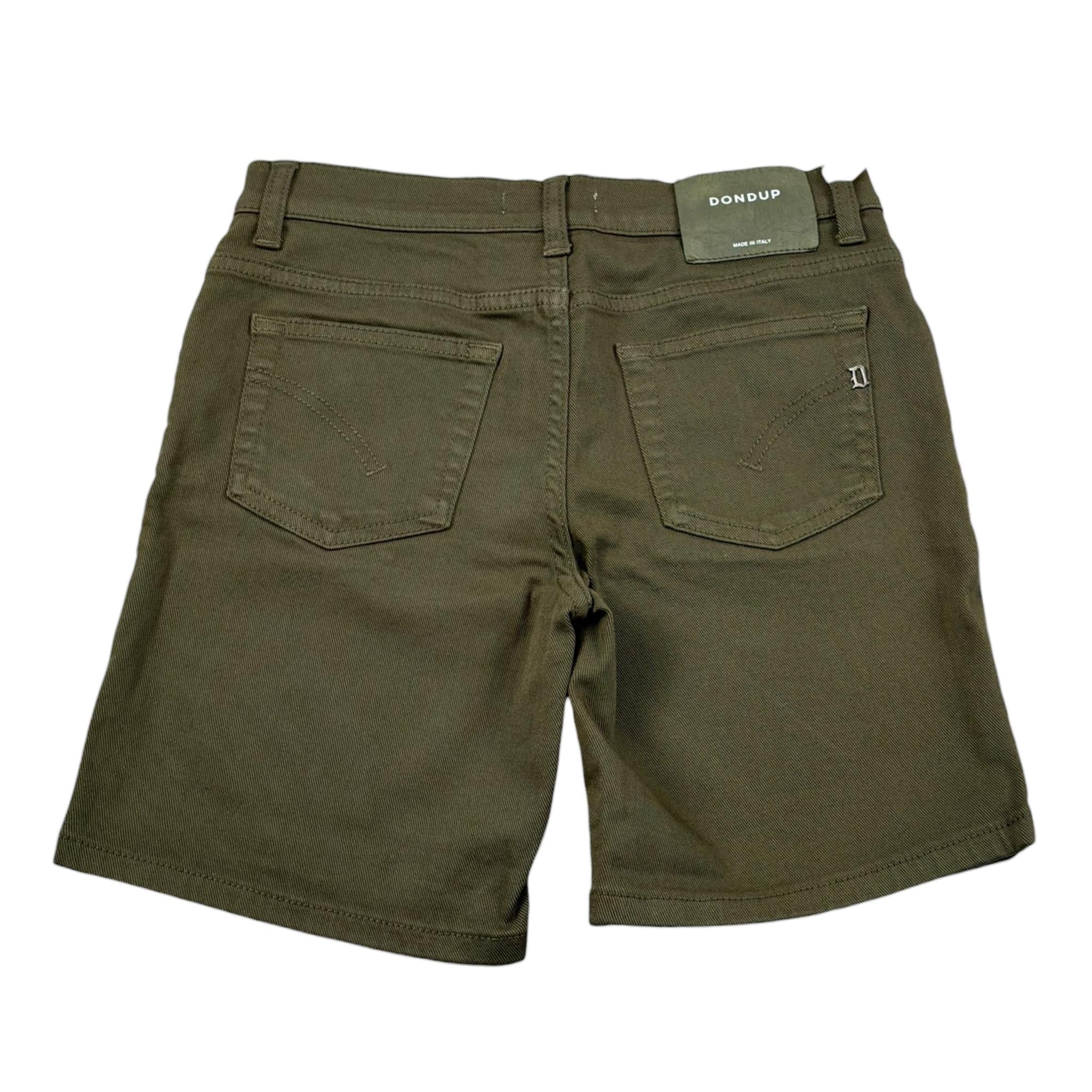 Dondup Bermuda Tinta Unita con 5 Tasche per Bambino DMBE27 VERDE DONDUP 