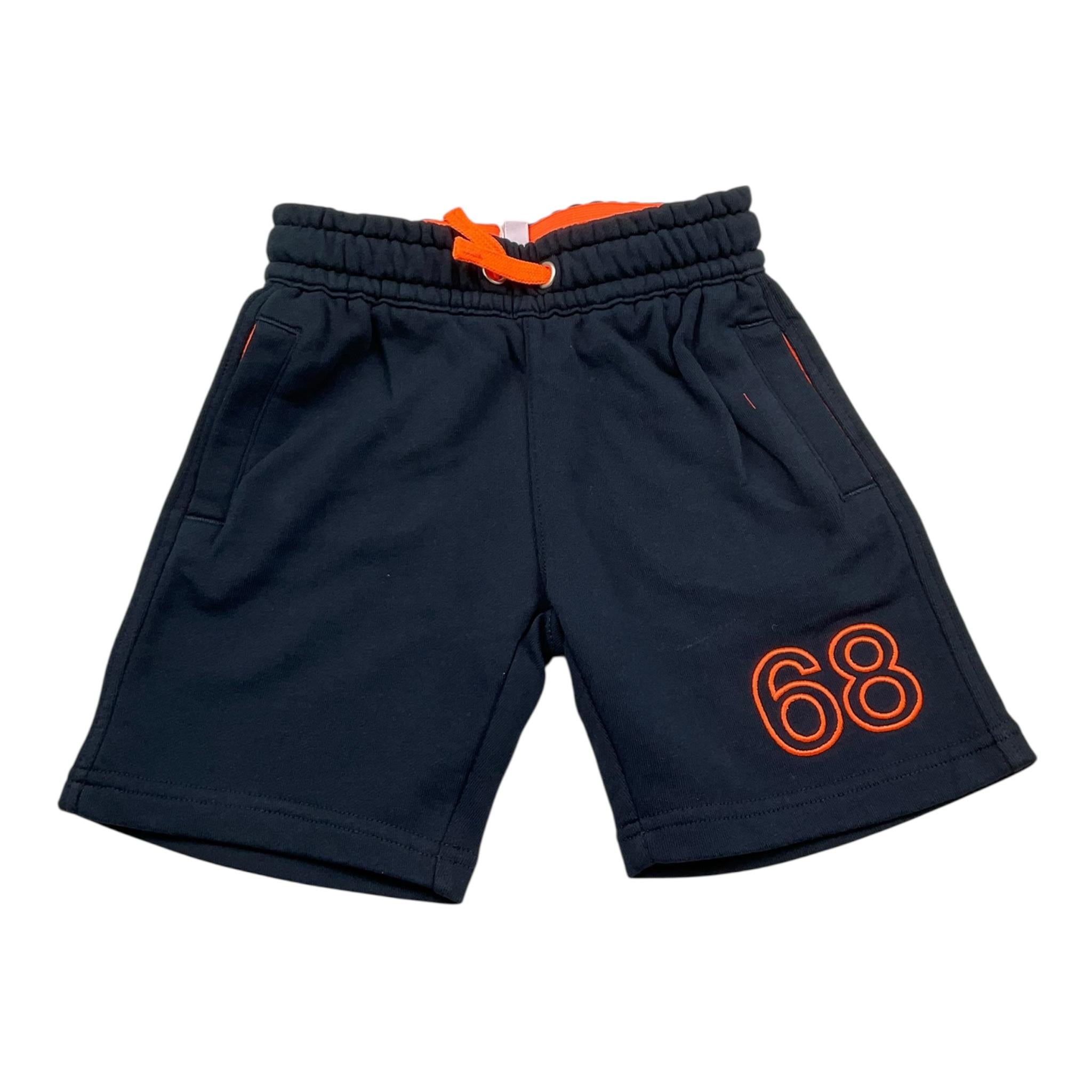 Sun68 Bermuda Tuta Tinta Unita con Logo per Neonato F35340N BLU SUN68 
