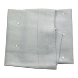 LITTLE BEAR coperta tinta unita con ricami in contrasto Azzurro per Neonato 9114XM AZZURRO LITTLE BEAR 
