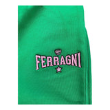 Chiara Ferragni Pantalone Modello Tuta Tinta Unita Con Logo Verde Per Bambina
