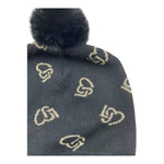 LIU JO cappello tinta unita con pon pon Nero per Bambina KF4035 NERO LIU JO 