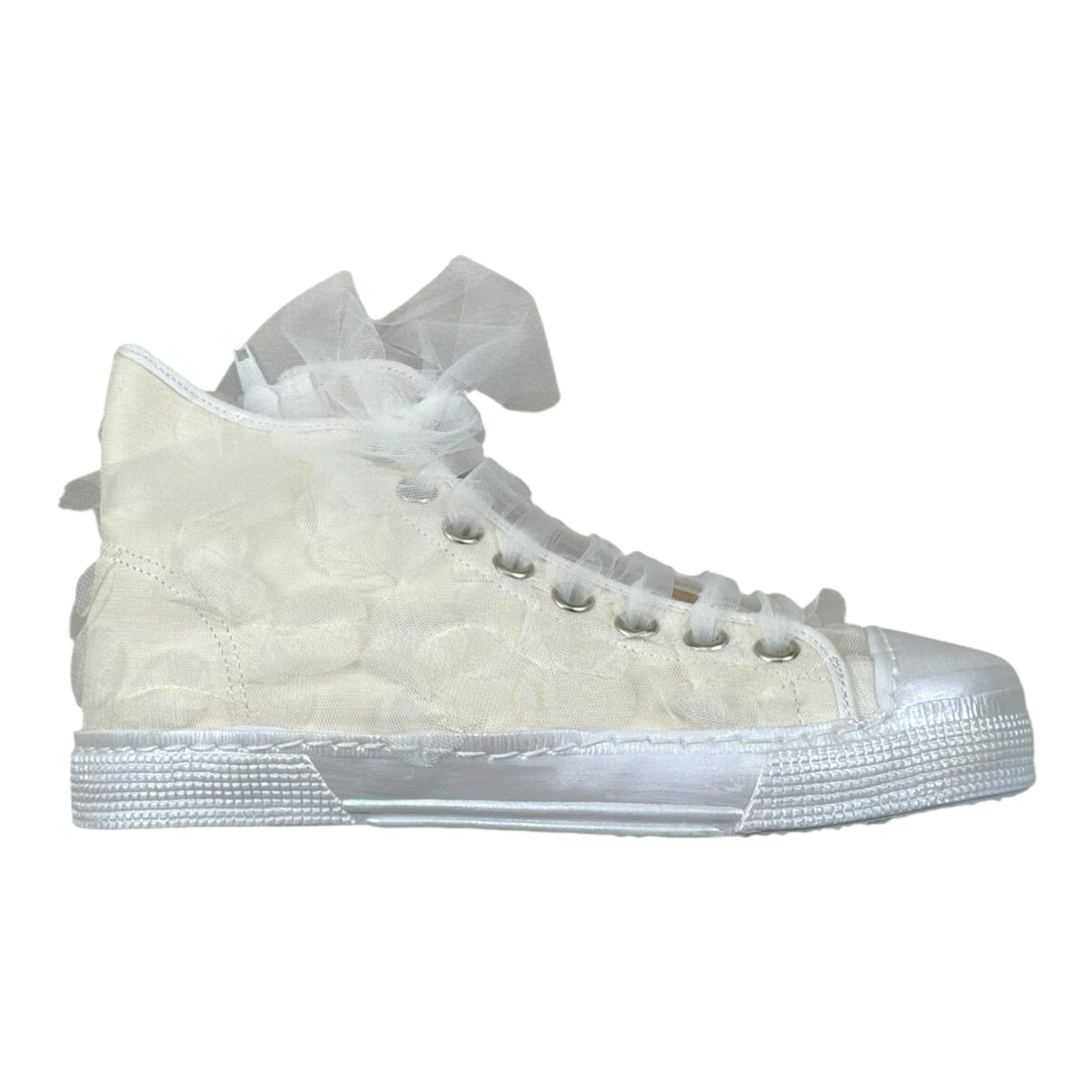 Magil Sneakers Tinta Unita con Lacci per Bambina NICOLE4 PANNA MAGIL 