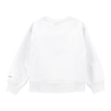 Monnalisa Felpa Tinta Unita Girocollo con Brillantini per Bambina 19C601 BIANCO MONNALISA 