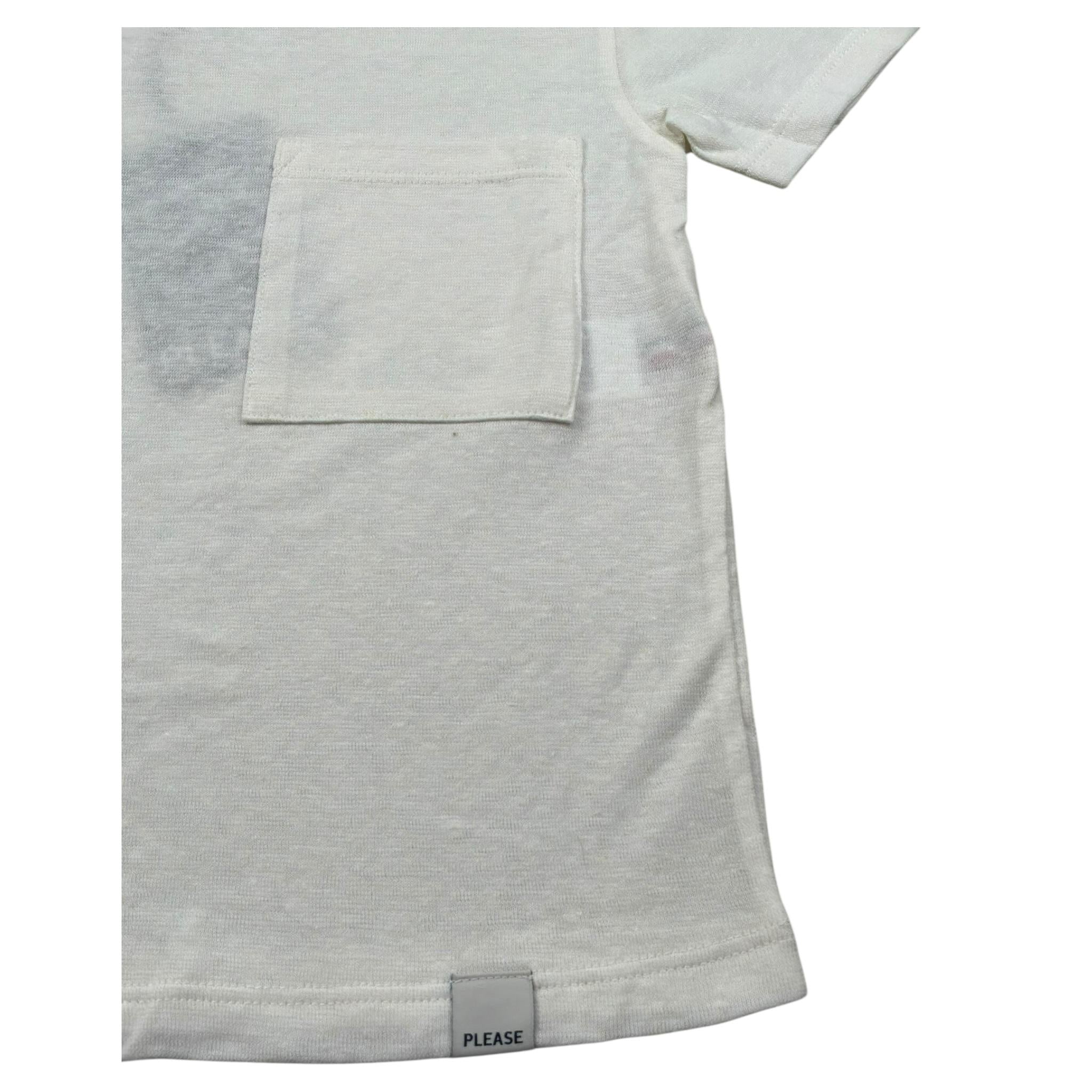 Imperial Kids T-Shirt Tinta Unita con Taschino per Bambino MBB9030B72 PANNA IMPERIAL KIDS 