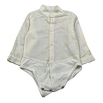 Pure Firenze Camicia Body Tinta Unita Manica Lunga per Neonato PC01178 PANNA PURE FIRENZE 