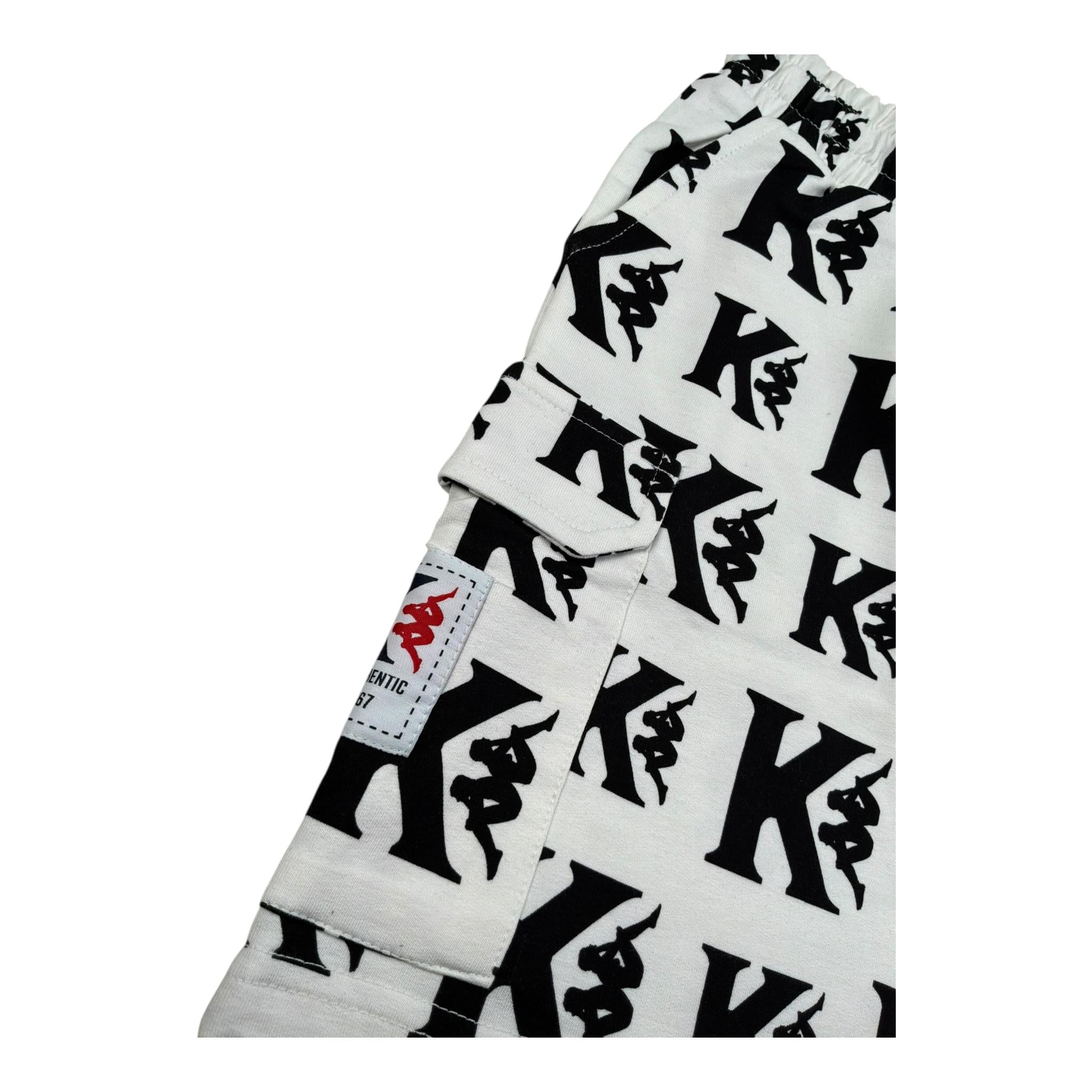 Kappa Bermuda Tinta Unita con Loghi per Bambino 3736SF00015 BIANCO KAPPA 