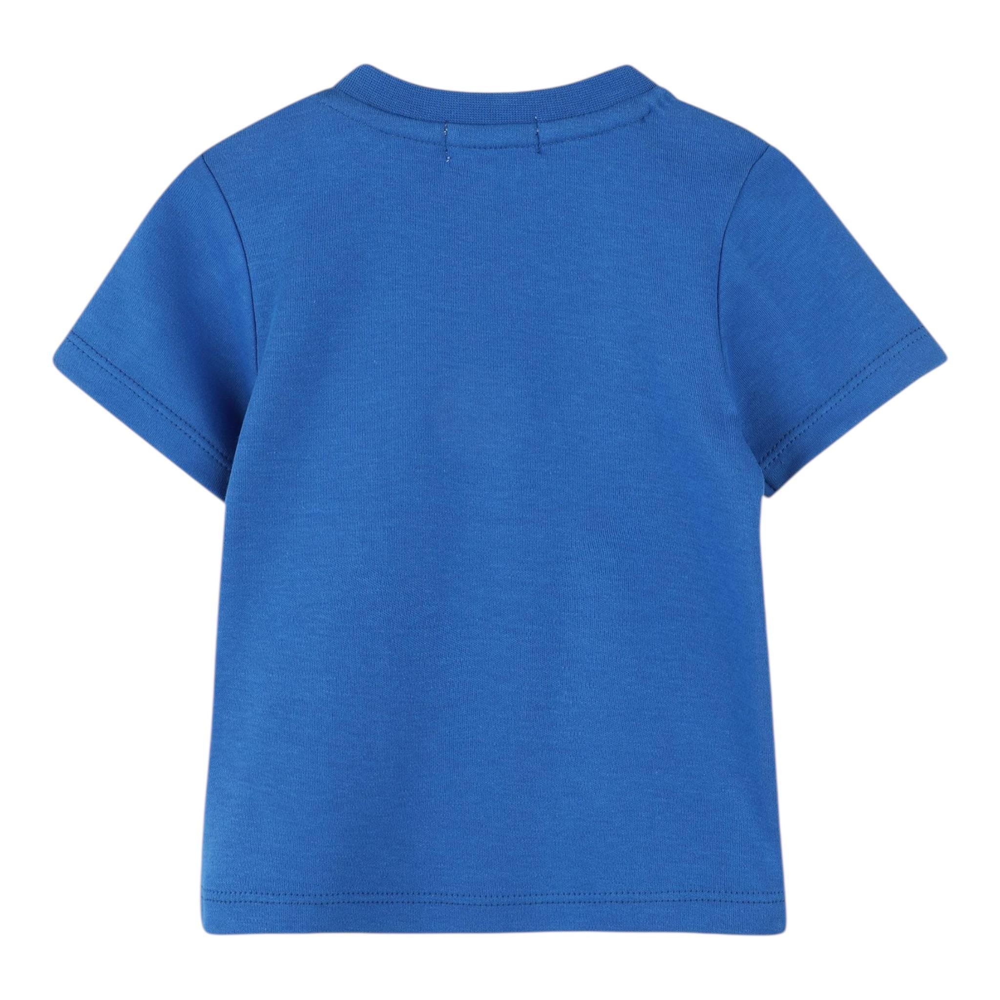Timberland T-Shirt Girocollo Tinta Unita con Stampa per Neonato T60387 BLU TIMBERLAND 