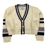 REPLAY cardigan tinta unita cn strisce in contrasto Panna per Bambina SG5607 PANNA REPLAY 