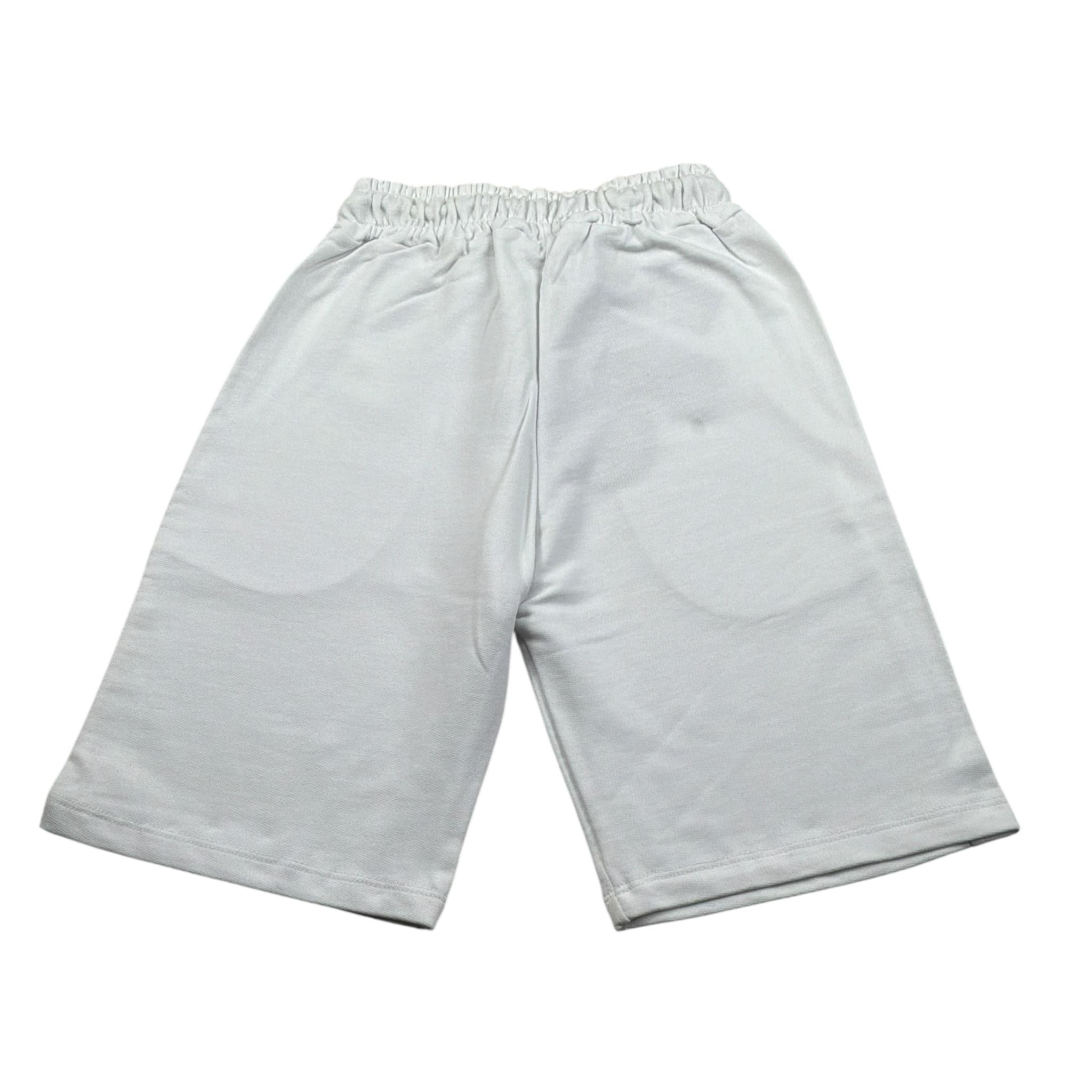 Imomi Bermuda Felpa tinta unita Bianco per Bambino SS23IK030 BIANCO IMOMI 