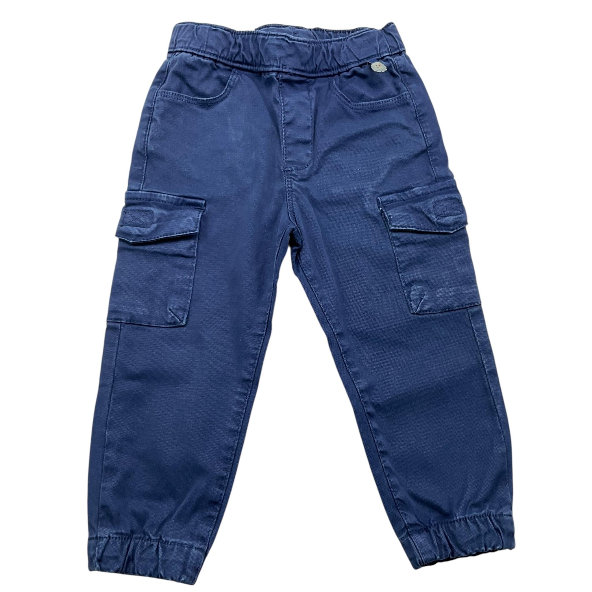 MAYORAL pantalone tinta unita con girovita regolabile Blu per Neonato 2535 BLU MAYORAL 
