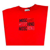 Moschino T-Shirt Girocollo Tinta Unita con Stampa per Bambino H5M05G ROSSO MOSCHINO 