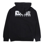 Diesel Felpa Tinta Unita con Zip E Cappuccio per Bambino J02039 NERO DIESEL 