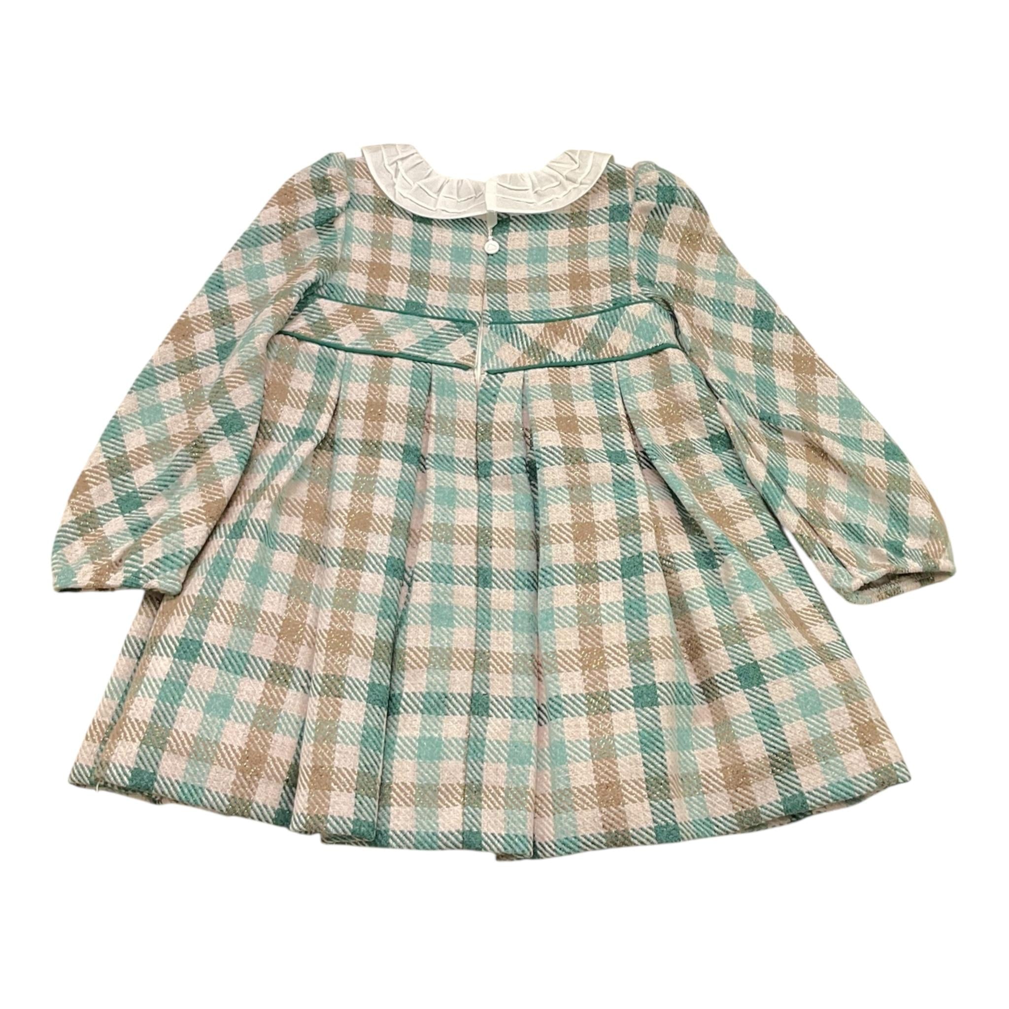 MAYORAL abito tinta unita con fantasia e colletto Bianco/verde per Neonata 2903X BIANCO/VERDE MAYORAL 