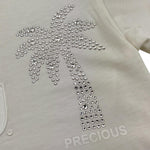 MCU t-shirt girocollo tinta unita con brillantini Bianco per Neonato MCUK6002N BIANCO MCU 