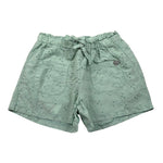 Please Short Tinta Unita Traforato per Neonata RE08240G71 VERDE ACQUA PLEASE 