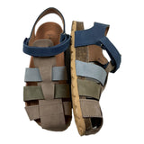 Eli  Sandali Tricolore Con Chiusura Fibia Multicolor Per Bambino