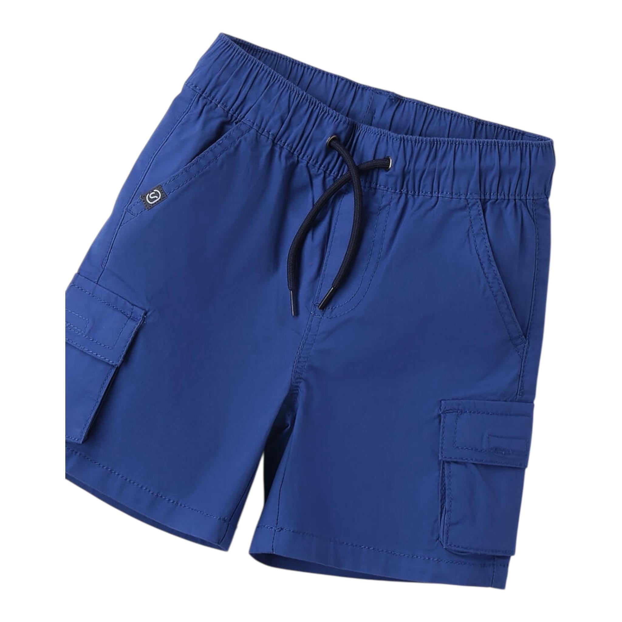 Sarabanda Bermuda Tinta Unita con Elastico In Vita per Neonato 0B124 BLU SARABANDA 