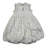 A' La Page Abito Manica Lunga Tinta Unita Fantasia Floreale per Bambina AL26 BIANCO A' LA PAGE 