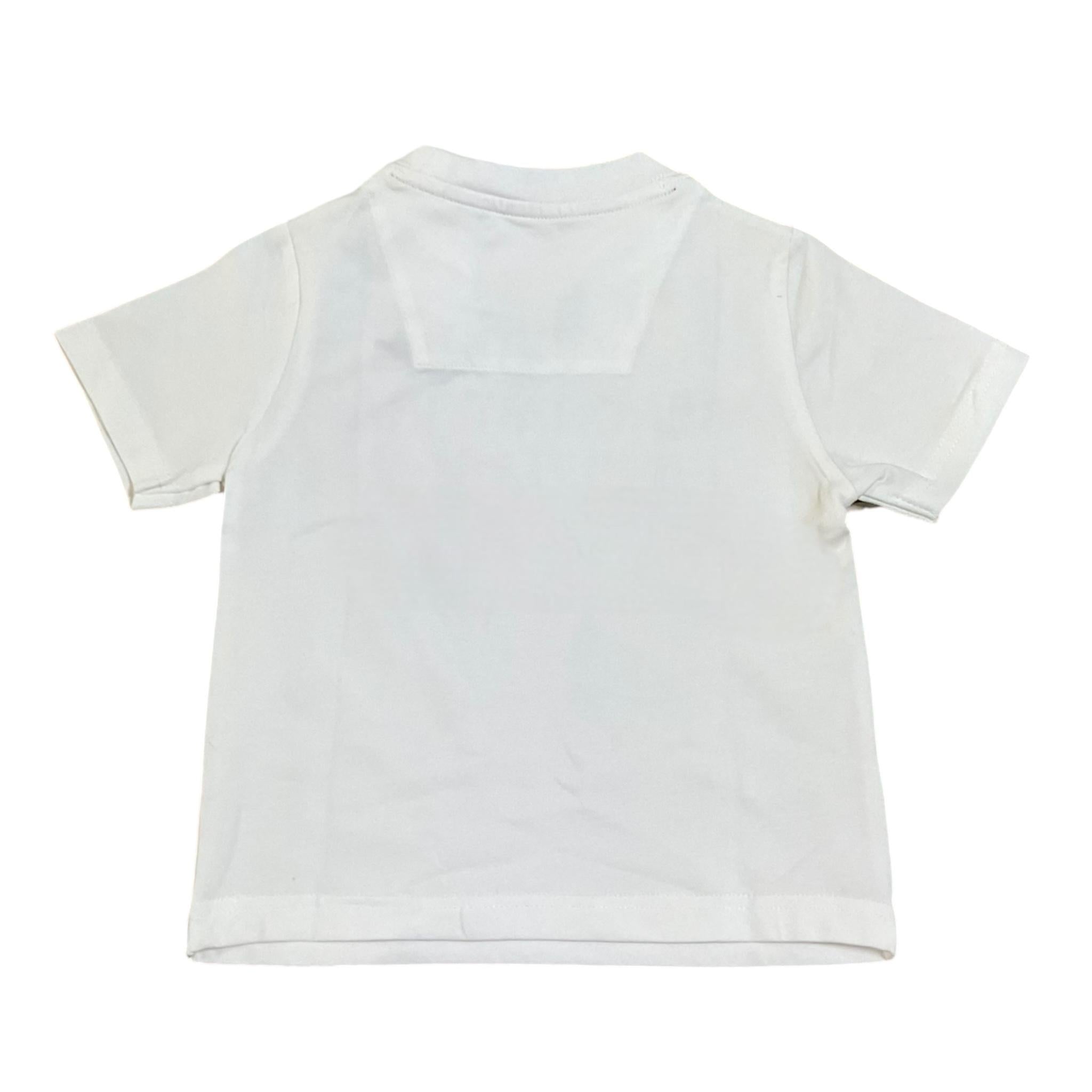 Aeronautica Militare T-Shirt Girocollo Tinta Unita con Stampa per Neonato 251TS0040AN BIANCO AERONAUTICA MILITARE 