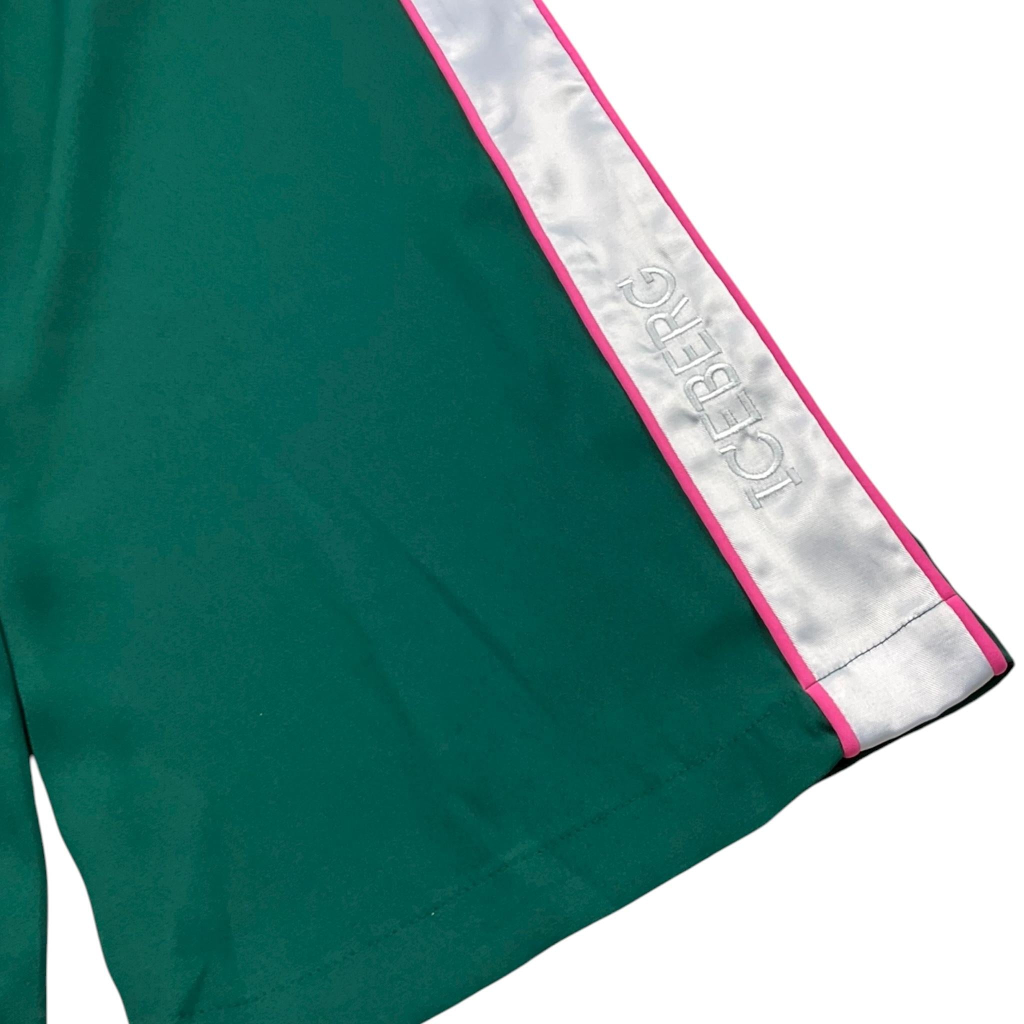 Iceberg Pantalone Tinta Unita con Profili In Contrasto per Bambina PTICE4150J VERDE ICEBERG 