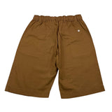 Please Bermuda Tinta Unita con Elastico In Vita per Bambino RE49300B73 MARRONE PLEASE 