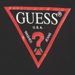 GUESS felpa tinta unita girocollo con stampa Nero per Neonato N73Q10KAUG0 NERO GUESS 
