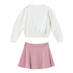 LIU JO completo 2pz maglia-gonna bicolore Bianco/rosa per Bambina KF4126 BIANCO/ROSA LIU JO 