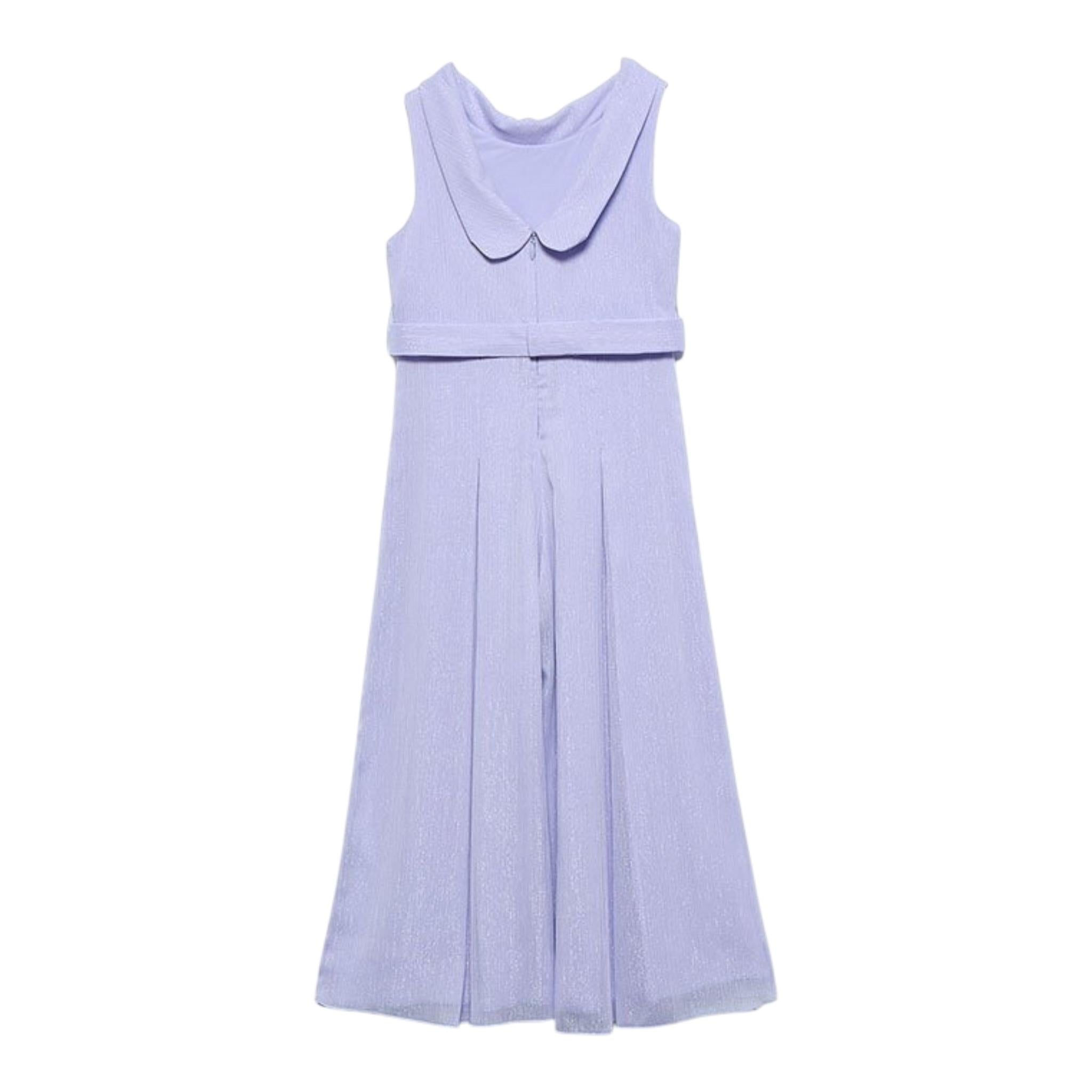 Abel & Lula Tuta Intera Tinta Unita Giromanica per Bambina 5220 LILLA ABEL & LULA 