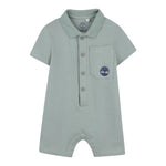 Timberland Pagliaccetto Mezza Manica con Cappello per Neonato T60396 VERDE TIMBERLAND 